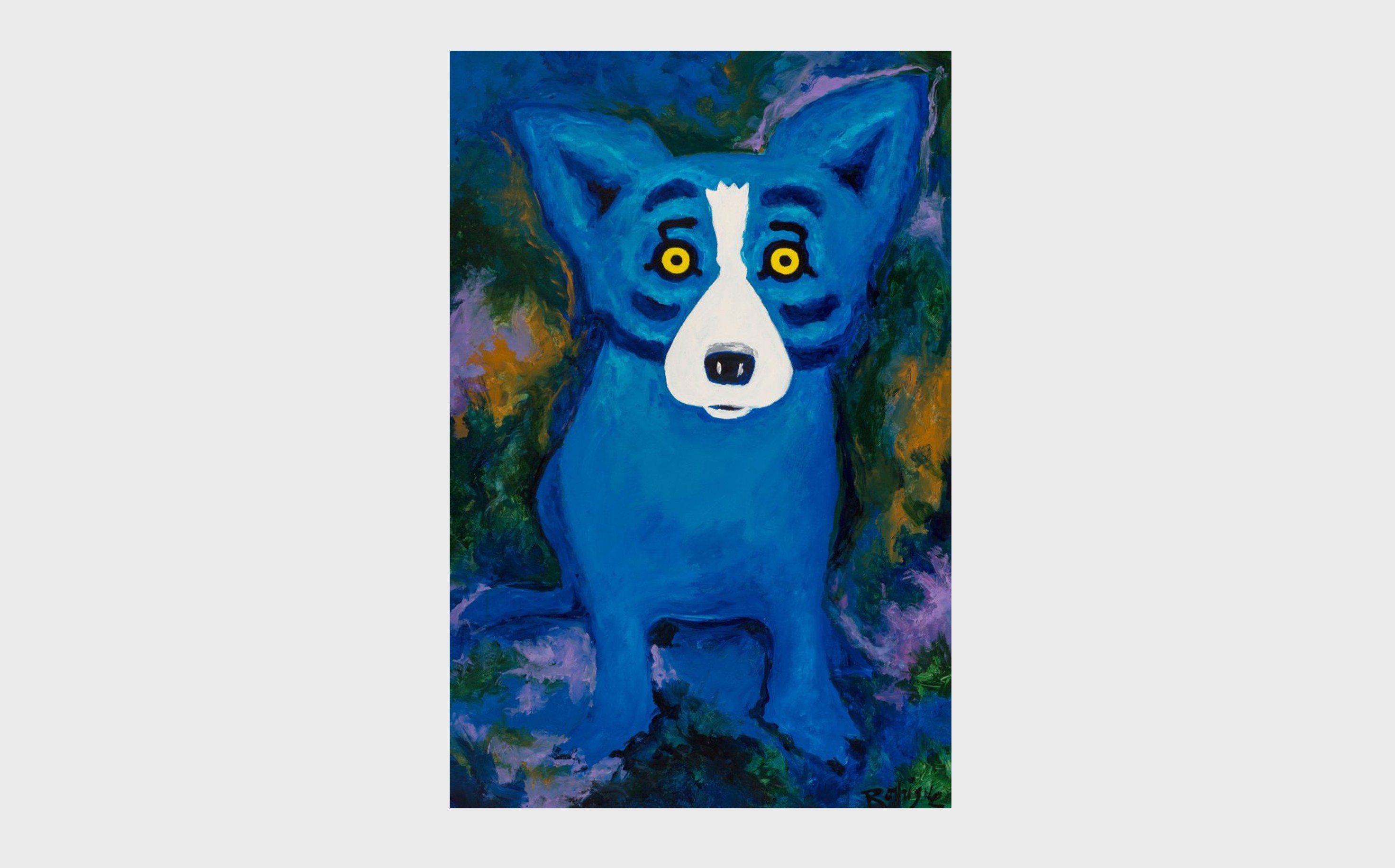 George-Rodrigue-(1944-2013)-Swimming-in-the-Blues- George Rodrigue (1944-2013) Swimming in the Blues