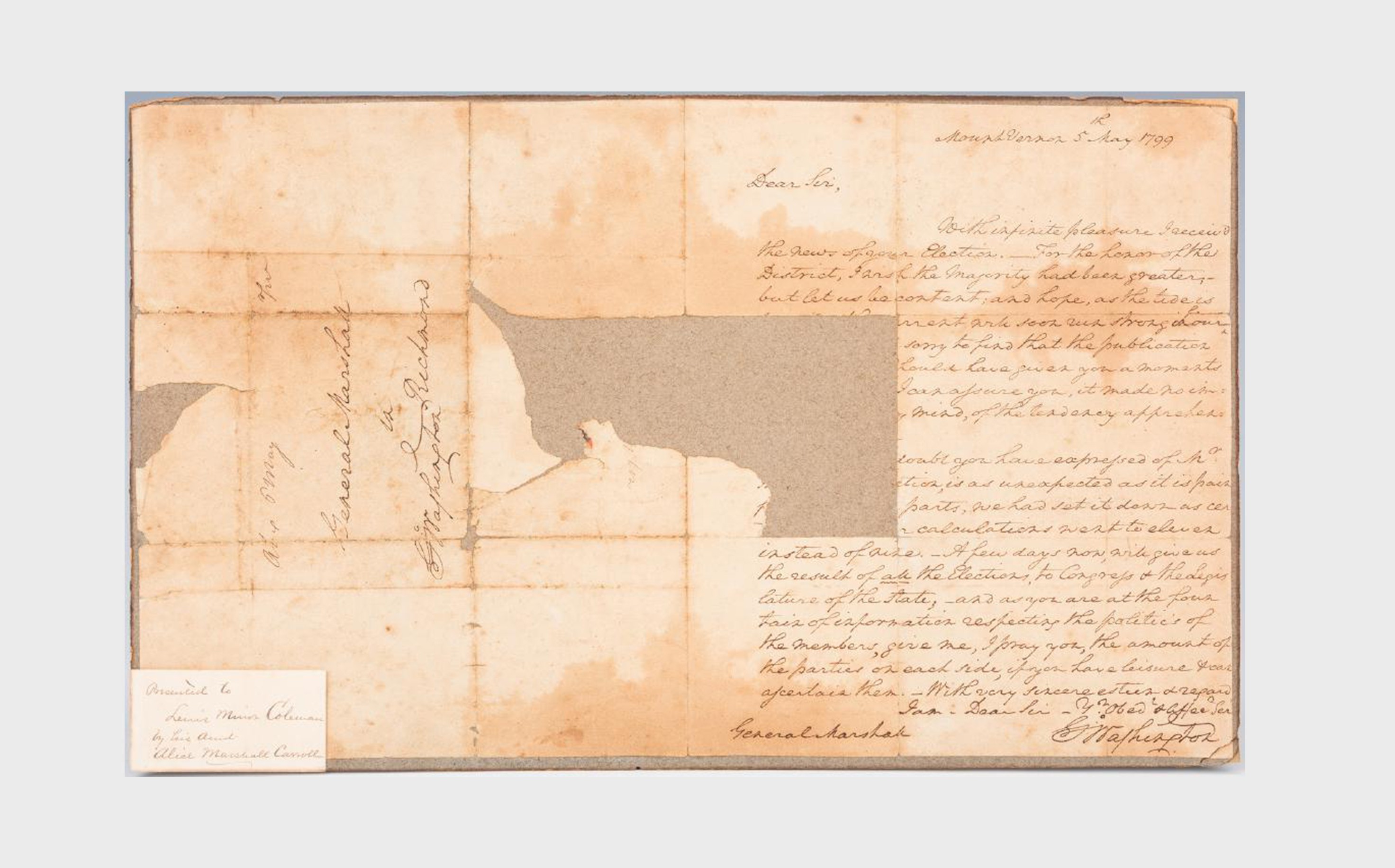George-Washington-Signed-Letter-to-John-Marshall George Washington Signed Letter to John Marshall