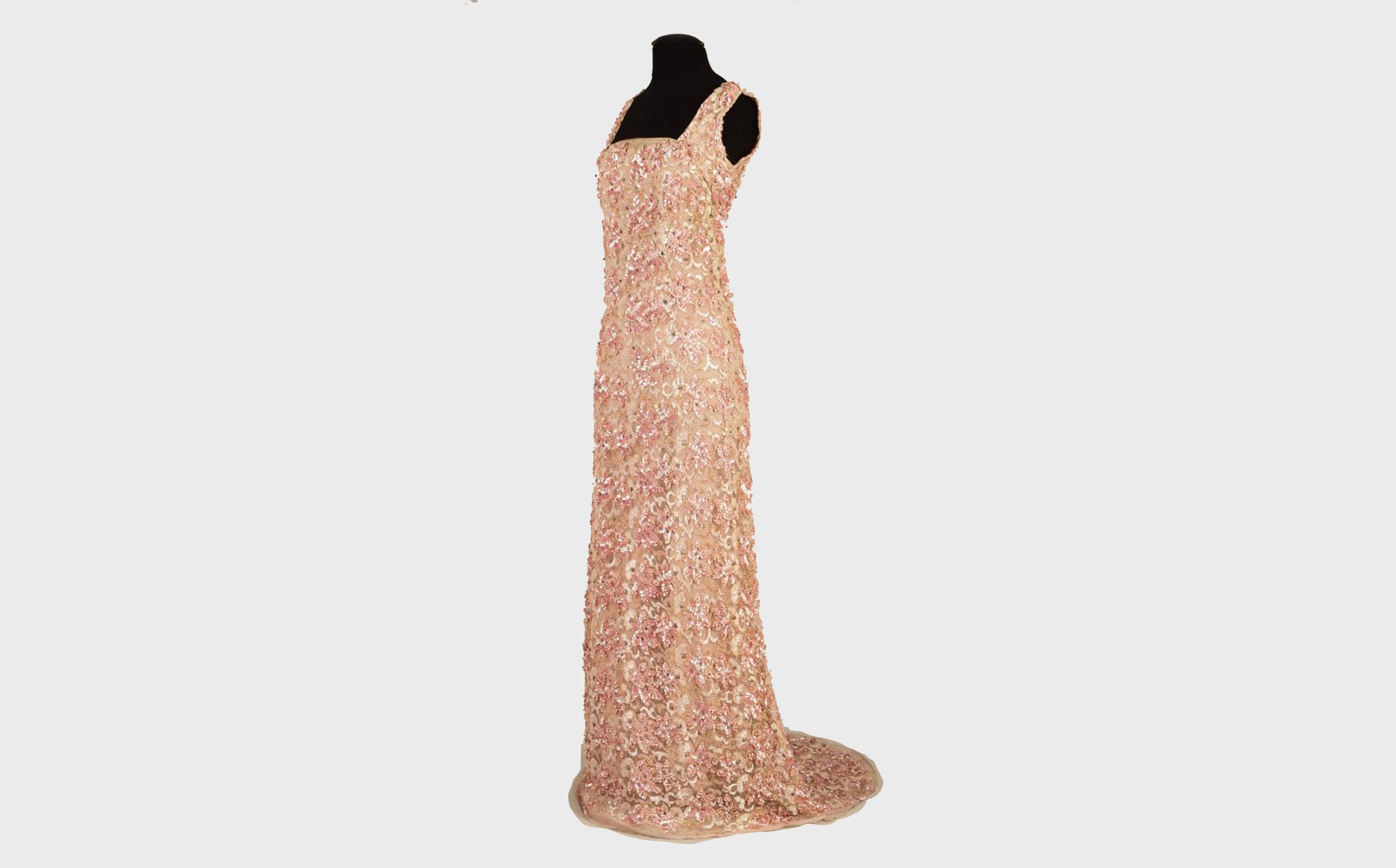 QUEEN-MARY'S-BEADED-and-SEQUINED-GOWN,-1930s- Queen Mary'S Beaded And Sequined Gown, 1930S